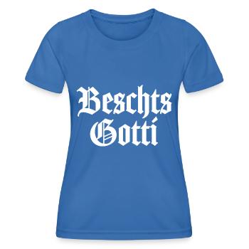 Beschts Gotti Schweiz Patentante Patin - Frauen Funktions-T-Shirt - Königsblau - Vorne - AI Model Female 172 light (172cm)