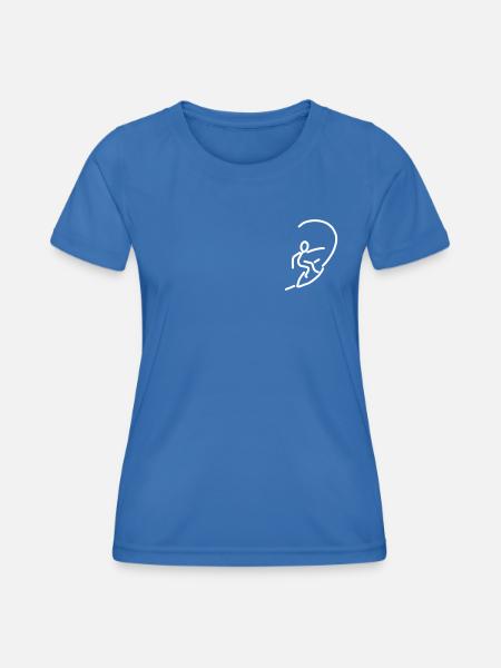 iYpsilon Surfer Welle - Frauen Funktions-T-Shirt - Königsblau