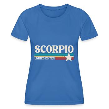 Sternzeichen Skorpion - Frauen Funktions-T-Shirt - Königsblau - Vorne - AI Model Female 172 light (172cm)