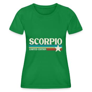 Sternzeichen Skorpion - Frauen Funktions-T-Shirt - Kelly Green - Vorne - AI Model Female 172 dark (172cm)