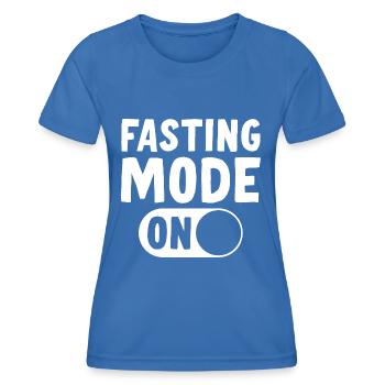 Fastenmodus An Ramadan - Frauen Funktions-T-Shirt - Königsblau - Vorne - AI Model Female 172 light (172cm)
