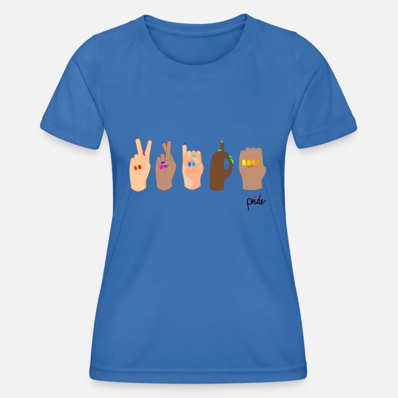 Rainbow Harmony: A Pride Design Contest - Women's Functional T-Shirt - royal blue