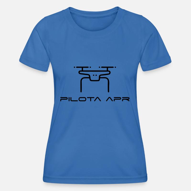 Drone Addicted - Women's Functional T-Shirt - royal blue