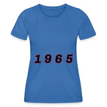 1965 Year Number - Women's Functional T-Shirt - royal blue - Front - AI Model Female 172 light (172cm)