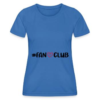Coeur du fan club - T-shirt sport Femme - bleu roi - Devant - AI Model Female 172 light (172cm)