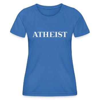 Idée cadeau athée non confessionnelle - T-shirt sport Femme - bleu roi - Devant - AI Model Female 172 light (172cm)
