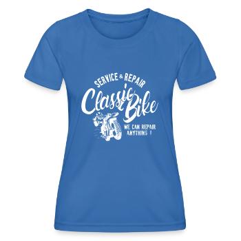 Classic Bike Service Reparatur - Frauen Funktions-T-Shirt - Königsblau - Vorne - AI Model Female 172 light (172cm)