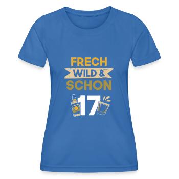 17 Jahre Geburtstag Whiskey - Frauen Funktions-T-Shirt - Königsblau - Vorne - AI Model Female 172 light (172cm)