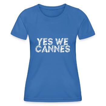 Yes We Cannes Geschenkidee Frankreich - Frauen Funktions-T-Shirt - Königsblau - Vorne - AI Model Female 172 light (172cm)