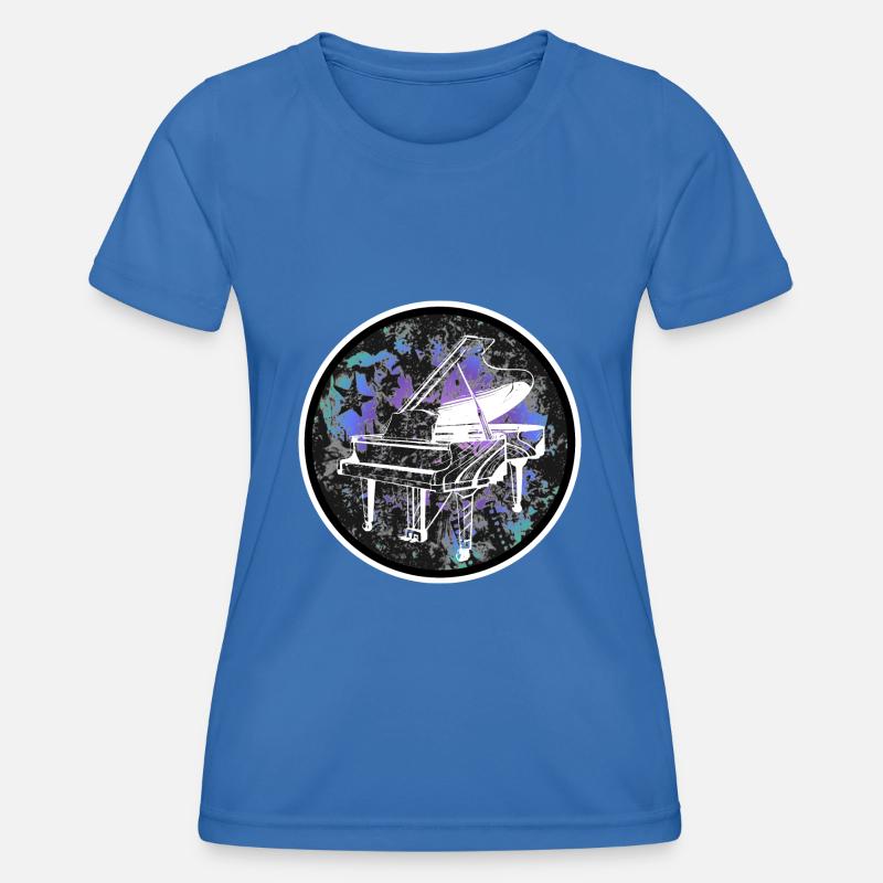 Piano design - Women's Functional T-Shirt - royal blue