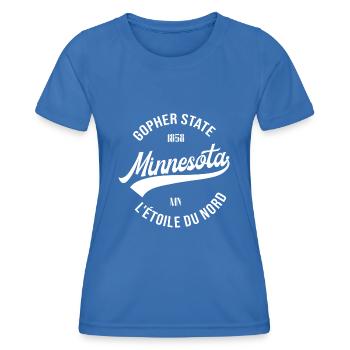 Minnesota - T-shirt sport Femme - bleu roi - Devant - AI Model Female 172 light (172cm)