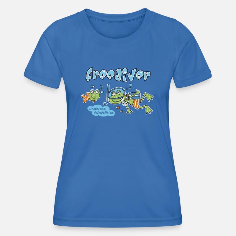 Diving frog - Women's Functional T-Shirt - royal blue