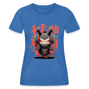 Japans Roboter Samurai Krieger Teufel - Frauen Funktions-T-Shirt - Königsblau - Vorne - AI Model Female 172 light (172cm)