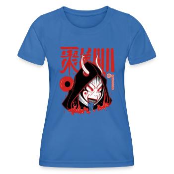 Okame Otafuku conte folklorique japonais déesse de la fortune - T-shirt sport Femme - bleu roi - Devant - AI Model Female 172 light (172cm)