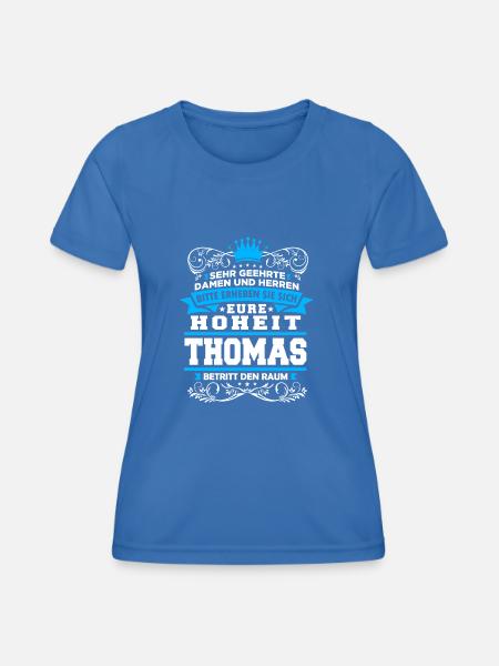 Eure Hoheit - Thomas - Frauen Funktions-T-Shirt - Königsblau