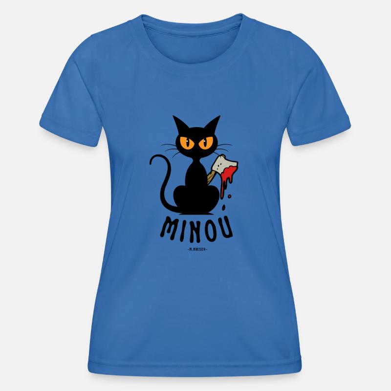 KITTY with the AXE! - Women's Functional T-Shirt - royal blue