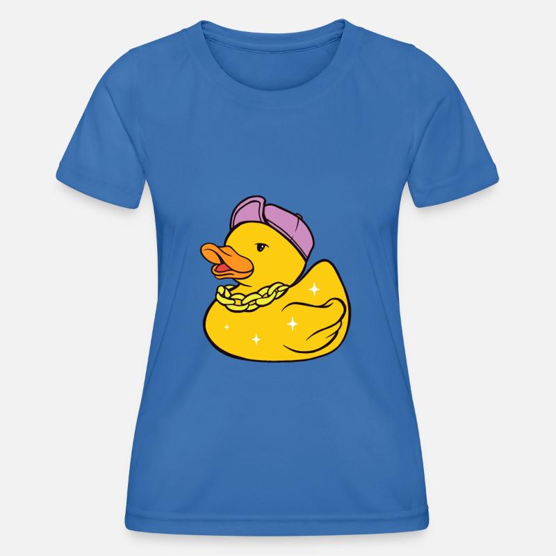 Gangster bath duck, small bandit, cool robber. - Women's Functional T-Shirt - royal blue