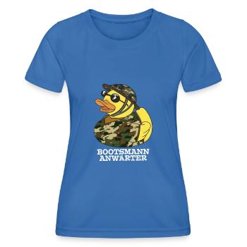 Bootsmann Anwärter Badeente Bundeswehr Soldat - Frauen Funktions-T-Shirt - Königsblau - Vorne - AI Model Female 172 light (172cm)