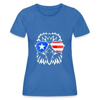 Porto Rico - T-shirt sport Femme - bleu roi - Devant - AI Model Female 172 light (172cm)