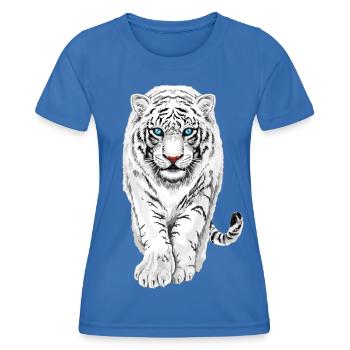 Tigre blanc - T-shirt sport Femme - bleu roi - Devant - AI Model Female 172 light (172cm)