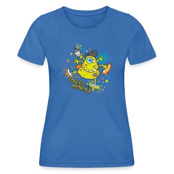 Street Monster - Women's Functional T-Shirt - royal blue - Front - AI Model Female 172 light (172cm)