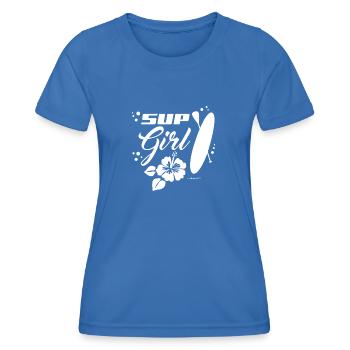SUP Girl weiß - Frauen Funktions-T-Shirt - Königsblau - Vorne - AI Model Female 172 light (172cm)