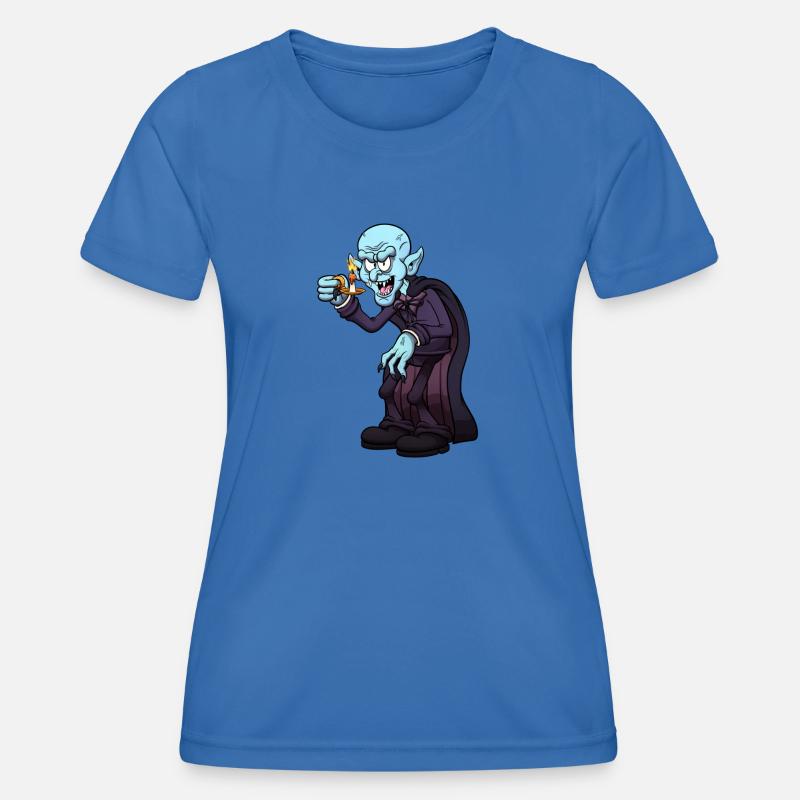 Creepy Vampire - Women's Functional T-Shirt - royal blue