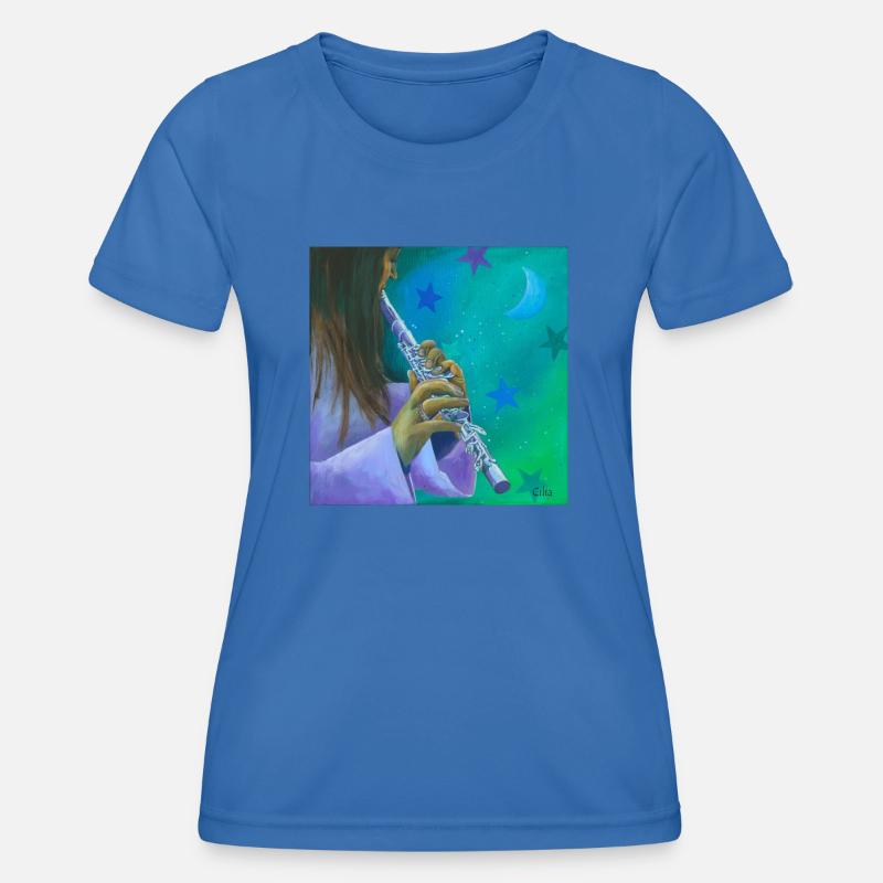 Transverse flute - Women's Functional T-Shirt - royal blue