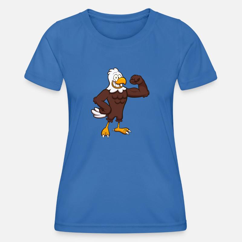 Strong Eagle Character - Women's Functional T-Shirt - royal blue