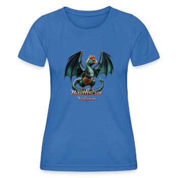 BASILISCUS Evil DRAGON - Frauen Funktions-T-Shirt - Königsblau - Vorne - AI Model Female 172 light (172cm)
