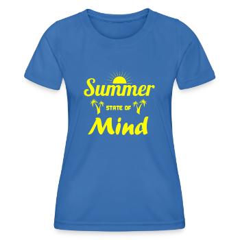 Sommer und Lebensfreude - Frauen Funktions-T-Shirt - Königsblau - Vorne - AI Model Female 172 light (172cm)