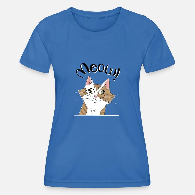 Cat - Women's Functional T-Shirt - royal blue