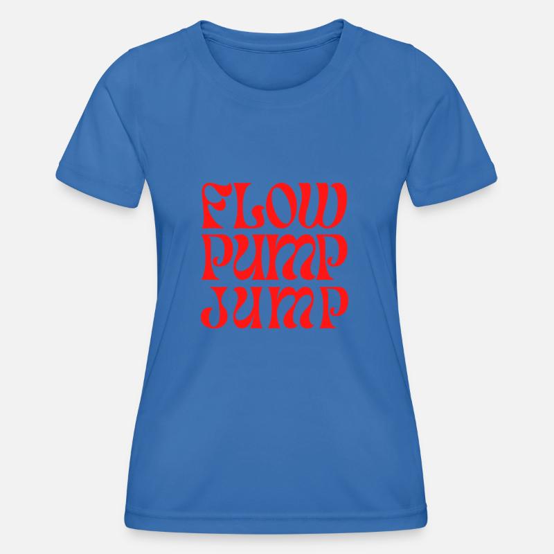 Flow Pump Jump - Women's Functional T-Shirt - royal blue