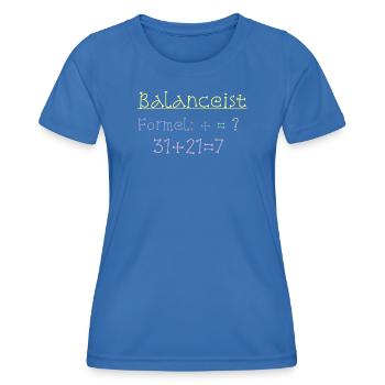 Balancist #1Neu 5 - Frauen Funktions-T-Shirt - Königsblau - Vorne - AI Model Female 172 light (172cm)