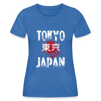 Tokyo, Japon - T-shirt sport Femme - bleu roi - Devant - AI Model Female 172 light (172cm)