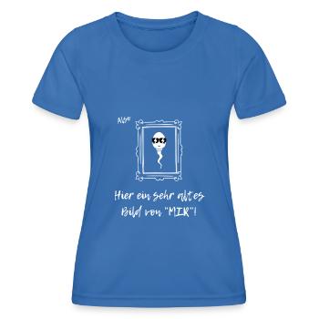 Altes Bild von MIR - Frauen Funktions-T-Shirt - Königsblau - Vorne - AI Model Female 172 light (172cm)