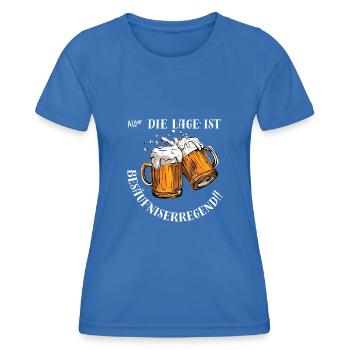 Besäufniserregend - Frauen Funktions-T-Shirt - Königsblau - Vorne - AI Model Female 172 light (172cm)