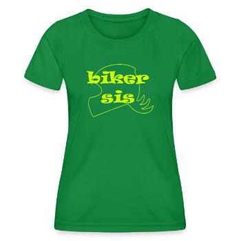 motard sis jaune fluo - T-shirt sport Femme - vert - Devant - AI Model Female 172 dark (172cm)