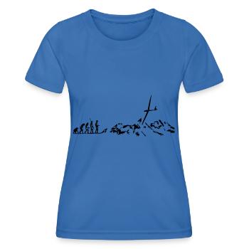 evolution Segelflugzeug Segelfliegen Segelflieger - Frauen Funktions-T-Shirt - Königsblau - Vorne - AI Model Female 172 light (172cm)