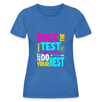 Rock den Test - Frauen Funktions-T-Shirt - Königsblau - Vorne - AI Model Female 172 light (172cm)