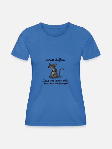 Ratte Spruch - Frauen Funktions-T-Shirt - Königsblau