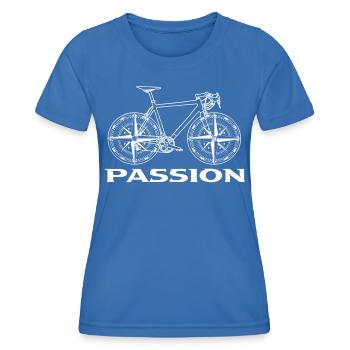 Bike - Frauen Funktions-T-Shirt - Königsblau - Vorne - AI Model Female 172 light (172cm)