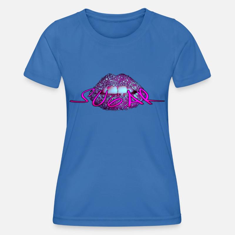 Sugar Lips - Women's Functional T-Shirt - royal blue