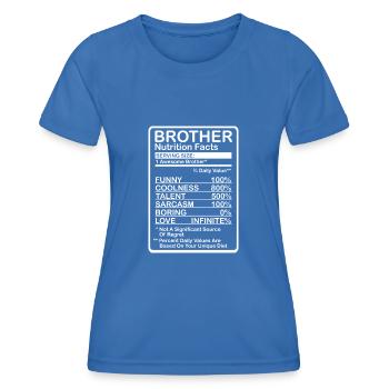 Brother Nutritional Values - Women's Functional T-Shirt - royal blue - Front - AI Model Female 172 light (172cm)