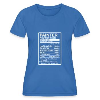 Painter Informations nutritionnelles - T-shirt sport Femme - bleu roi - Devant - AI Model Female 172 light (172cm)