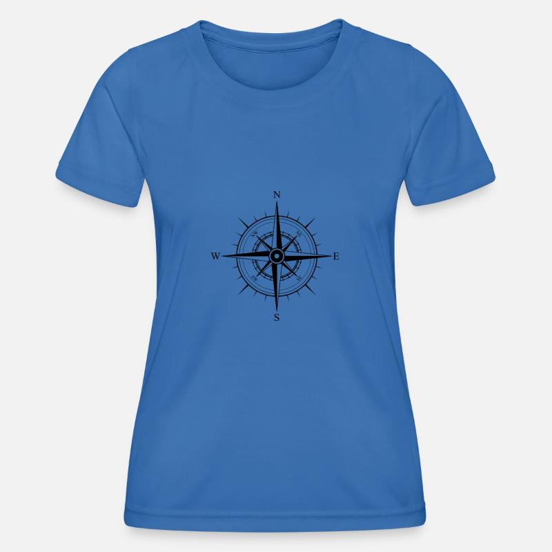 Compass gift idea - Women's Functional T-Shirt - royal blue