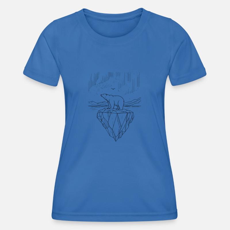 Grönland - Eisberg mit Eisbär - Women's Functional T-Shirt - royal blue