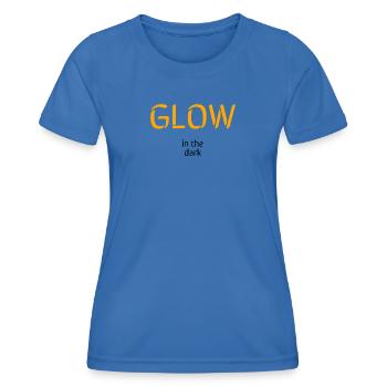 Glowy - Women's Functional T-Shirt - royal blue - Front - AI Model Female 172 light (172cm)