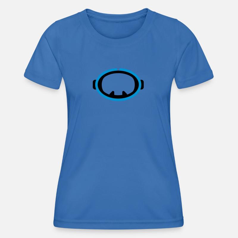Retro Diving Logo - Women's Functional T-Shirt - royal blue