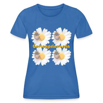 Gartenprinzessin - Frauen Funktions-T-Shirt - Königsblau - Vorne - AI Model Female 172 light (172cm)